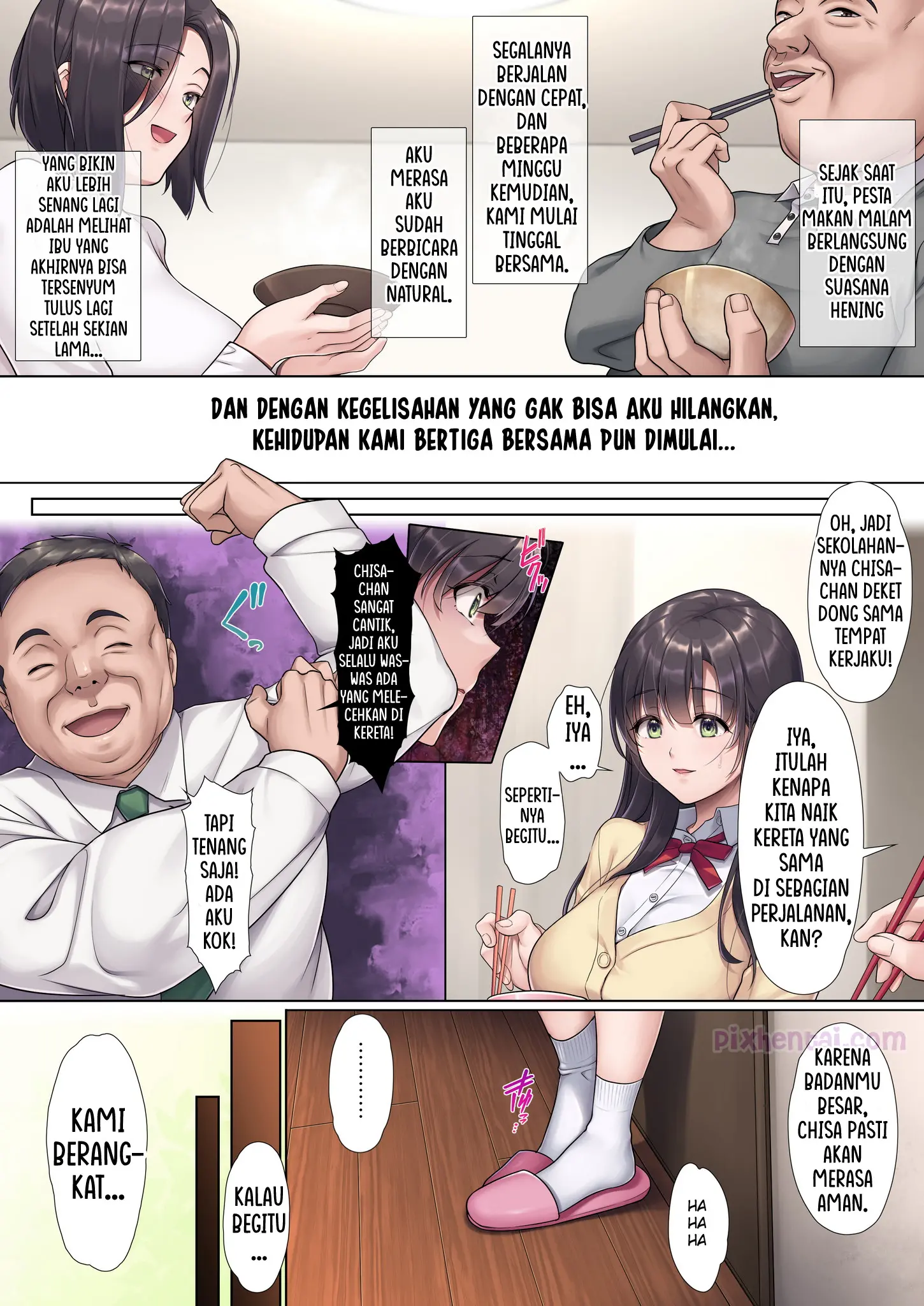 Komik hentai xxx manga sex bokep Otou-san Yamete Ayah Tiri baru pilihan Ibu 11